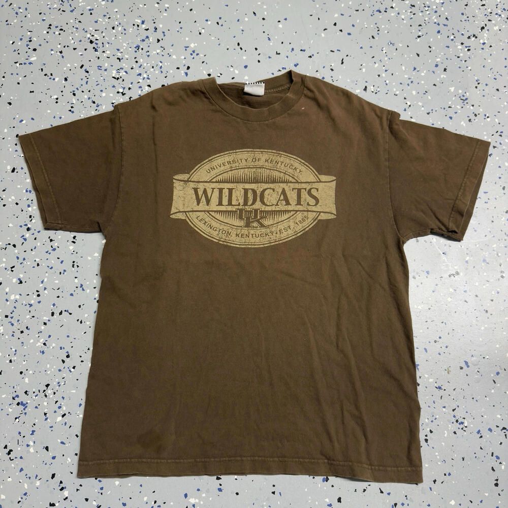 Vintage 90’s UK University Footlocker Exclusive Brown Shirt Kentucky Size L Men